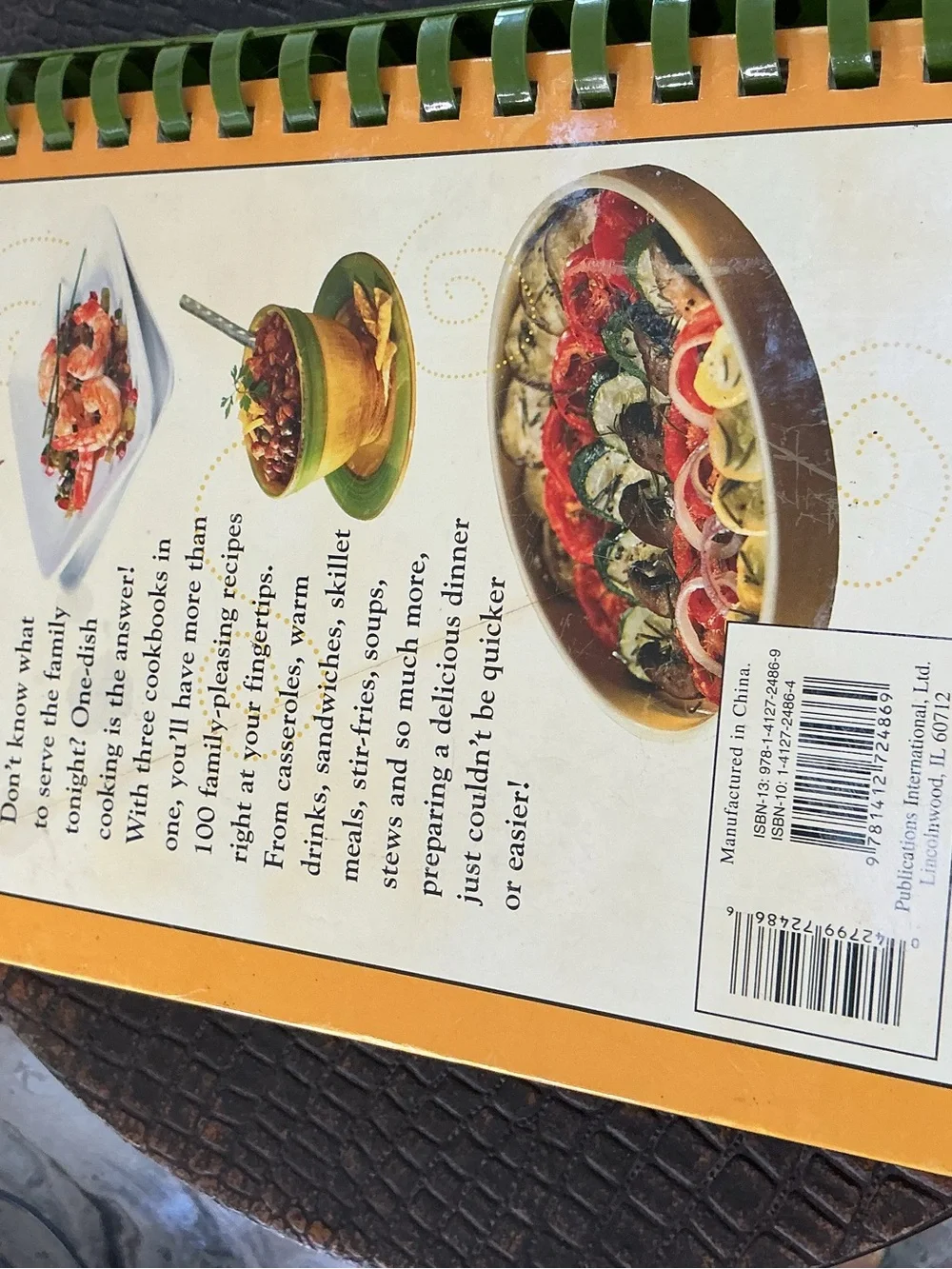 One Dish Slow Cooker Casseroles 3-in-1 Cookbook Spiral Bound 💞